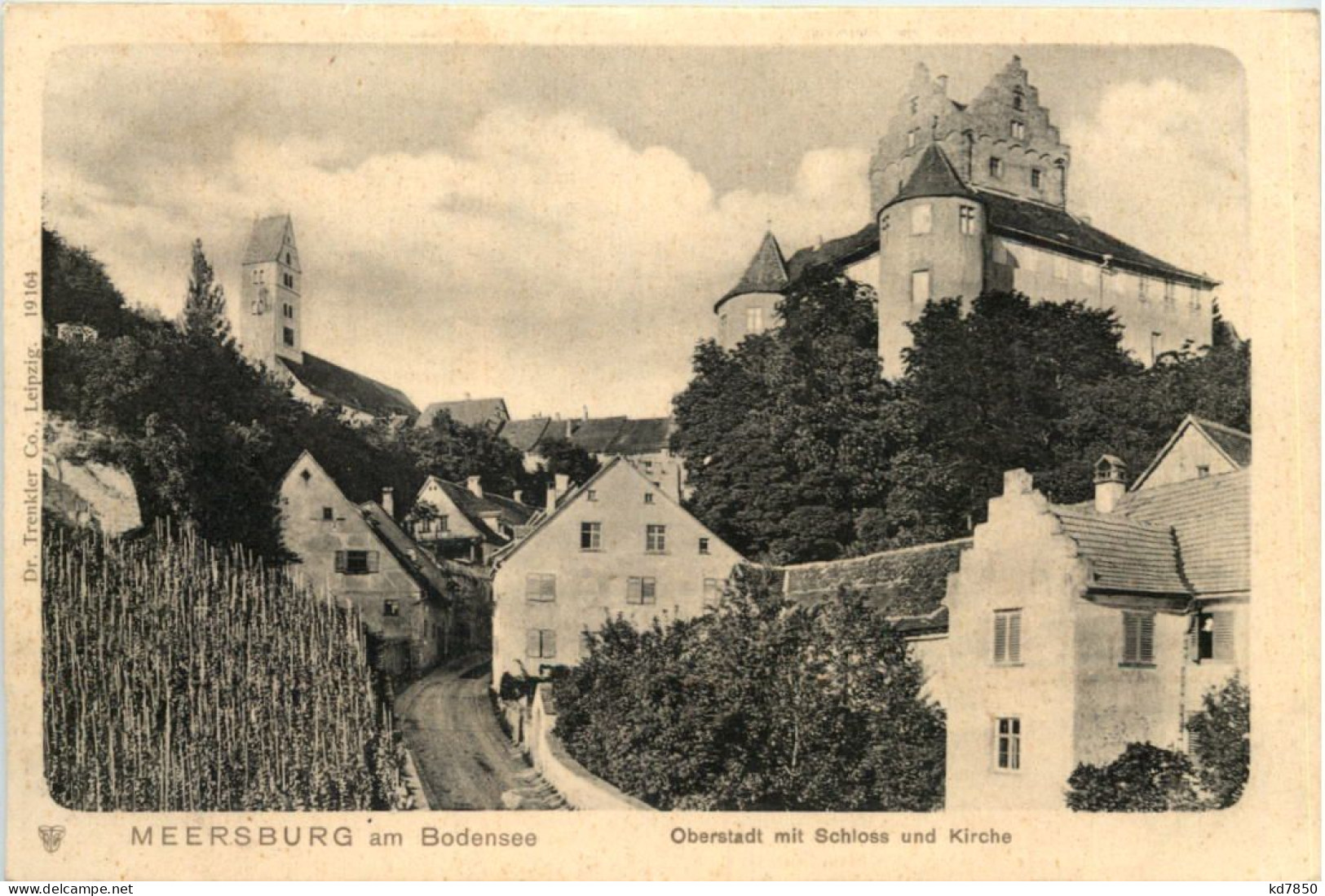 Meersburg, Oberstadt Mit Schloss Und Kirche - Meersburg