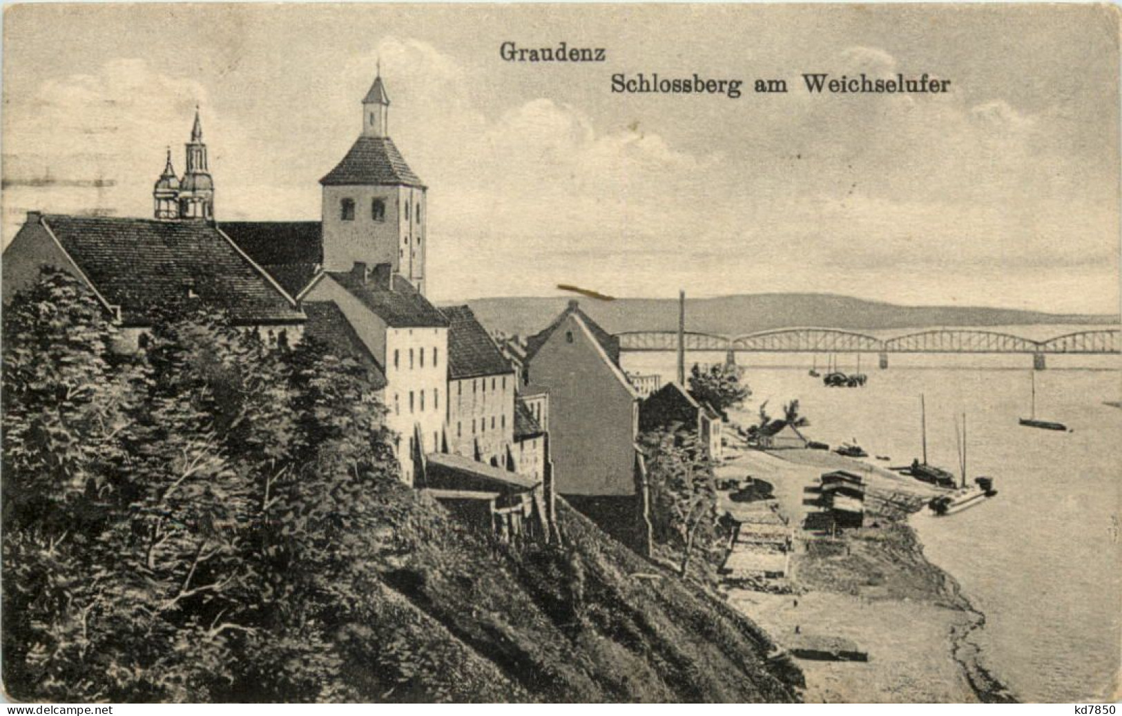 Graudenz - Schlossberg Am Weichselufer - Pommern