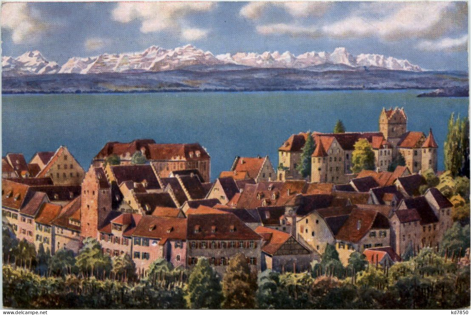 Meersburg, Die Oberstadt Gegen Süden - Meersburg