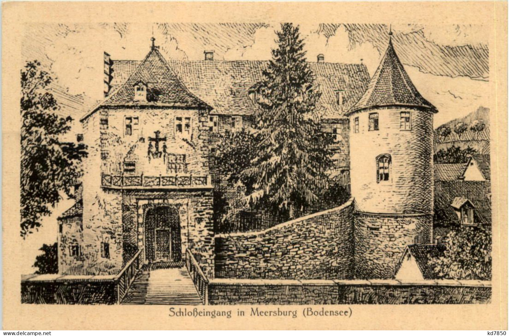 Meersburg, Schlosseingang - Meersburg