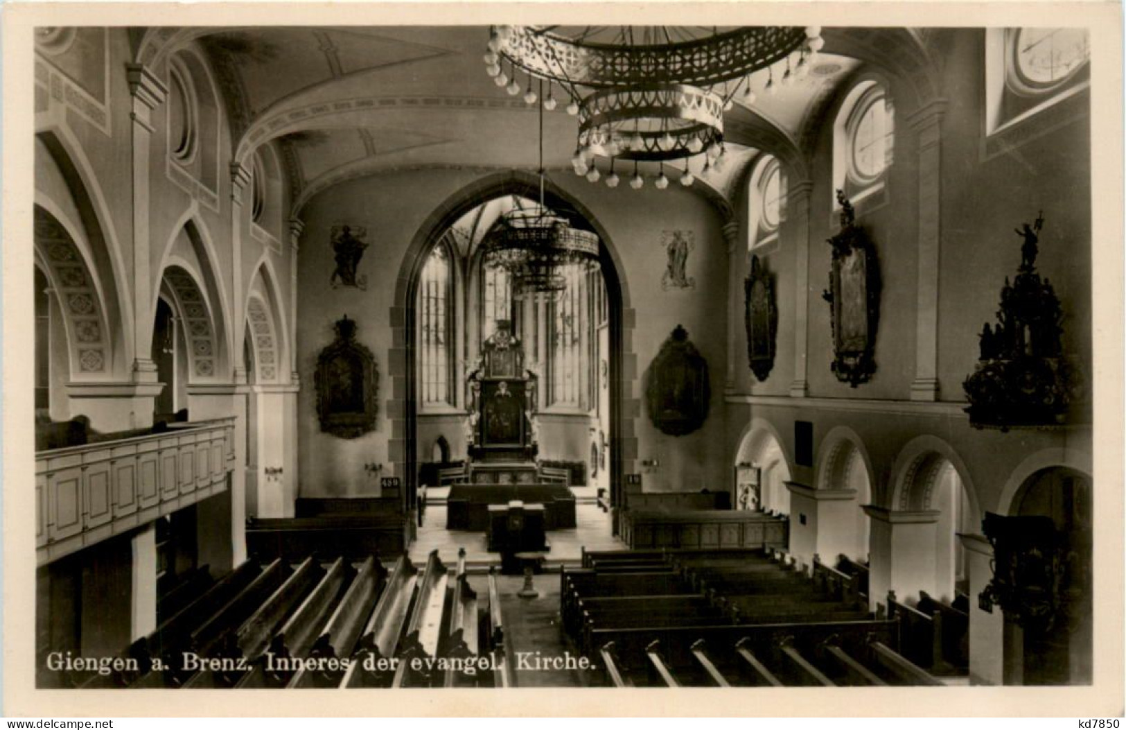 Giengen A. Brenz. Inneres Der Ev. Kirche - Heidenheim