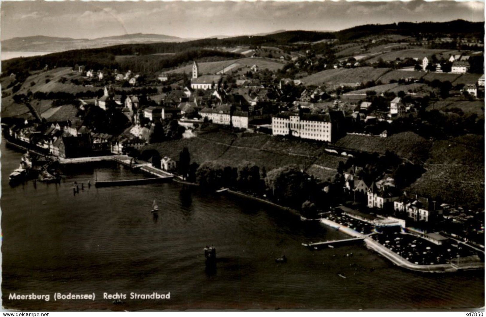 Meersburg, Rechts Strandbad - Meersburg