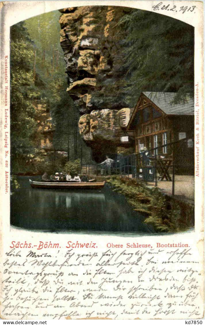 Obere Schleuse, Bootstation - Sebnitz