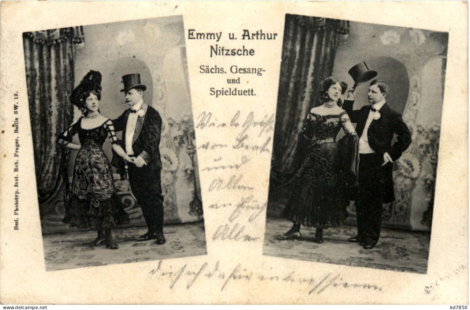 Emmy Und Arthur Nitzsche Gesang Und Spielduett - Zirkus