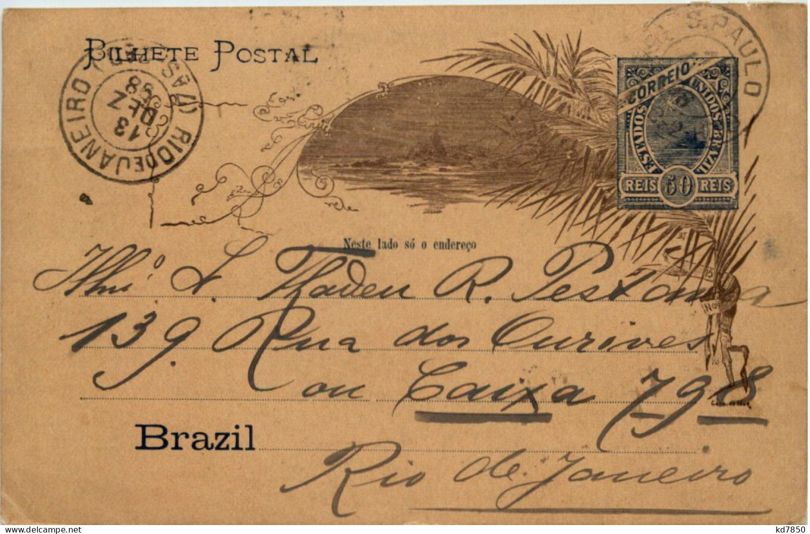 Brazil - Ganzsache 1898 - Otros & Sin Clasificación
