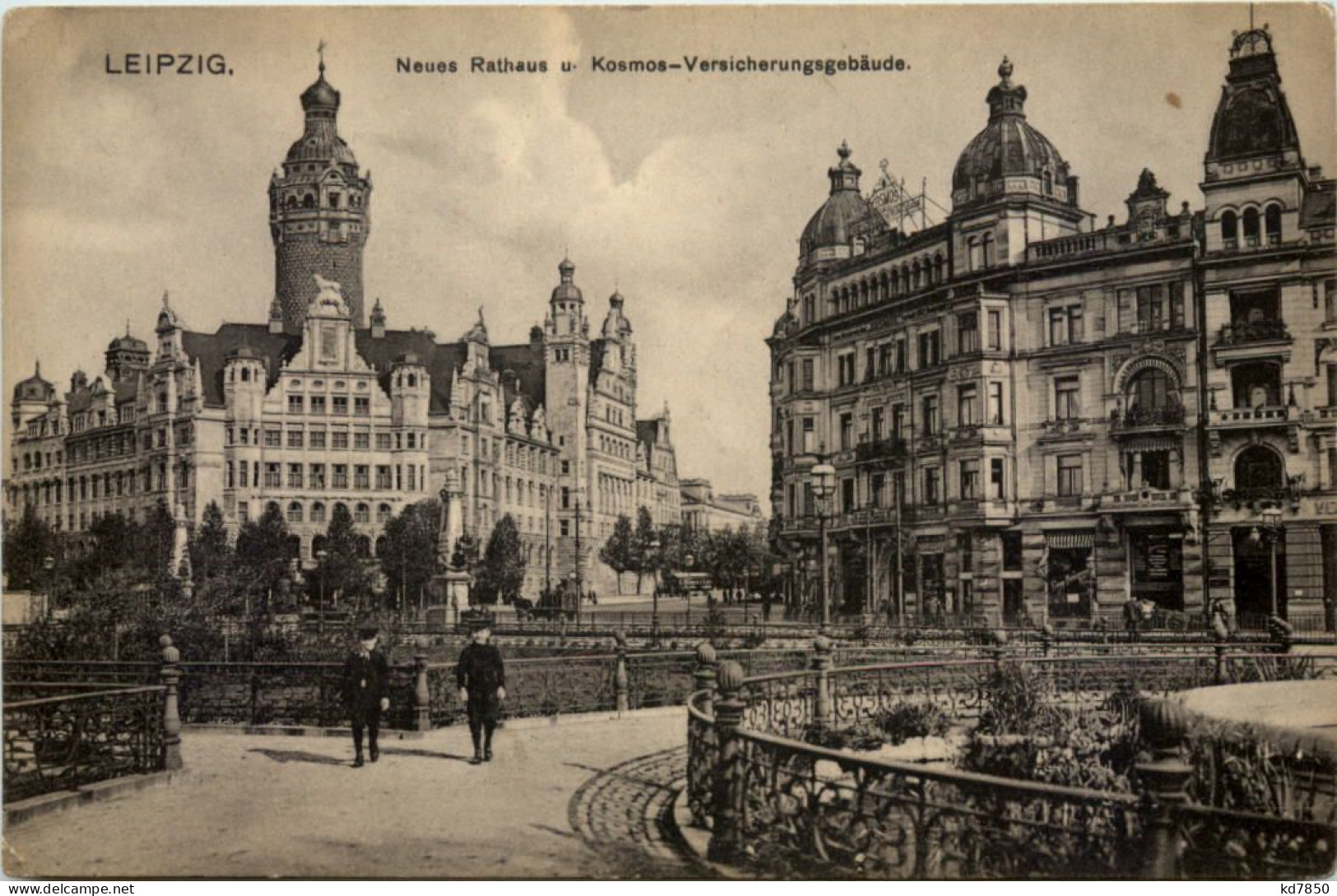 Leipzig, Neues Rathaus U. Kosmos-Versicherungsgebäude - Leipzig