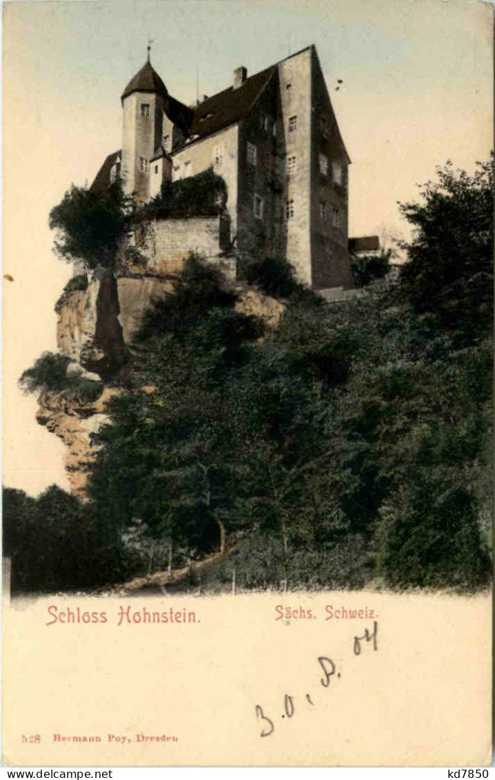 Sächs. Schweiz, Hohnstein, Schloss - Hohnstein (Sächs. Schweiz)