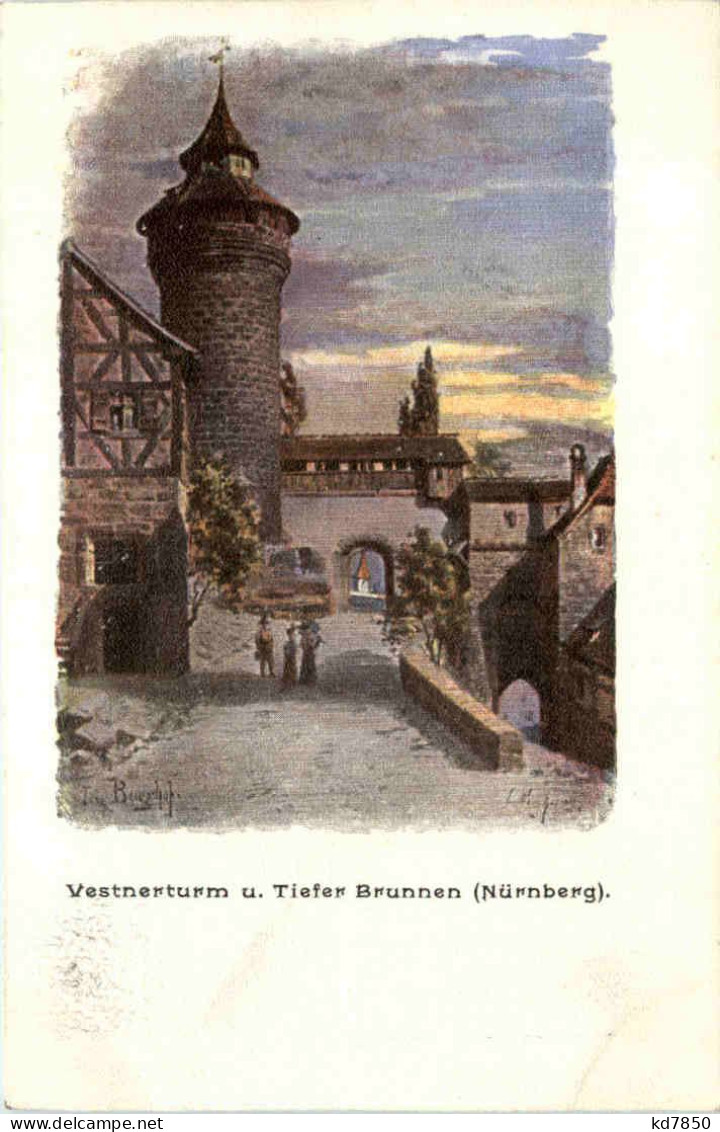Nürnberg, Vestnerturm U. Tiefer Brunnen - Nuernberg