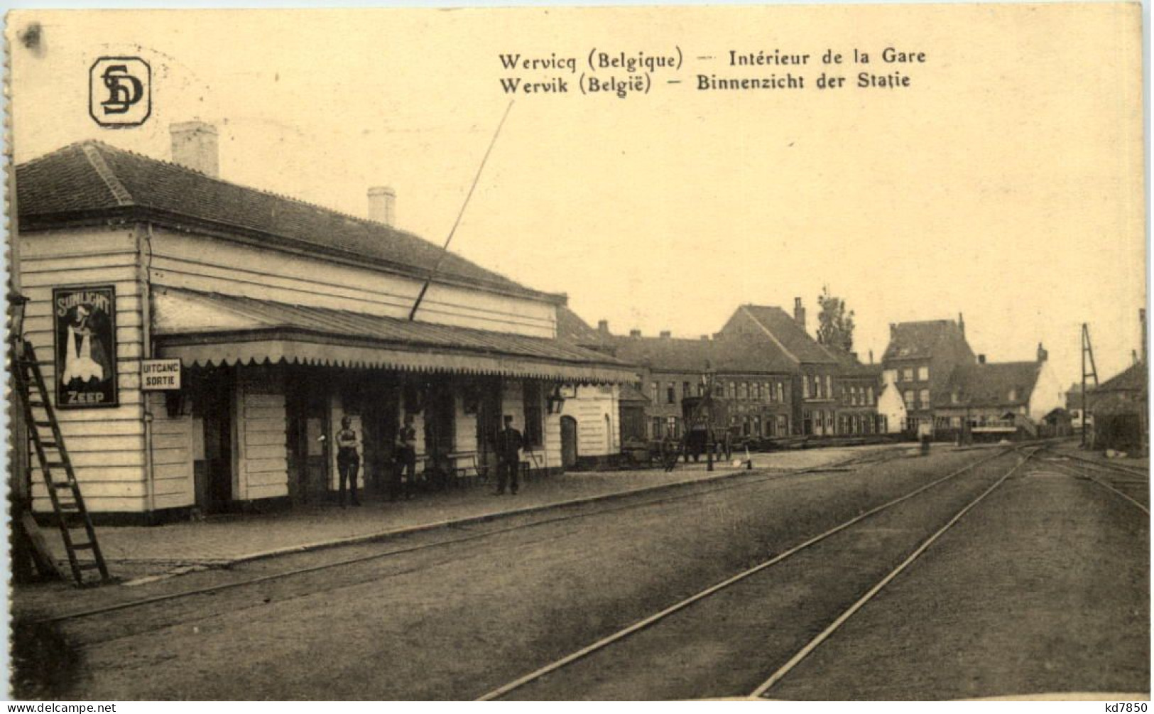 Wervicq - Interieur De La Gare - Feldpost Res Inf Regt 246 - Wervik