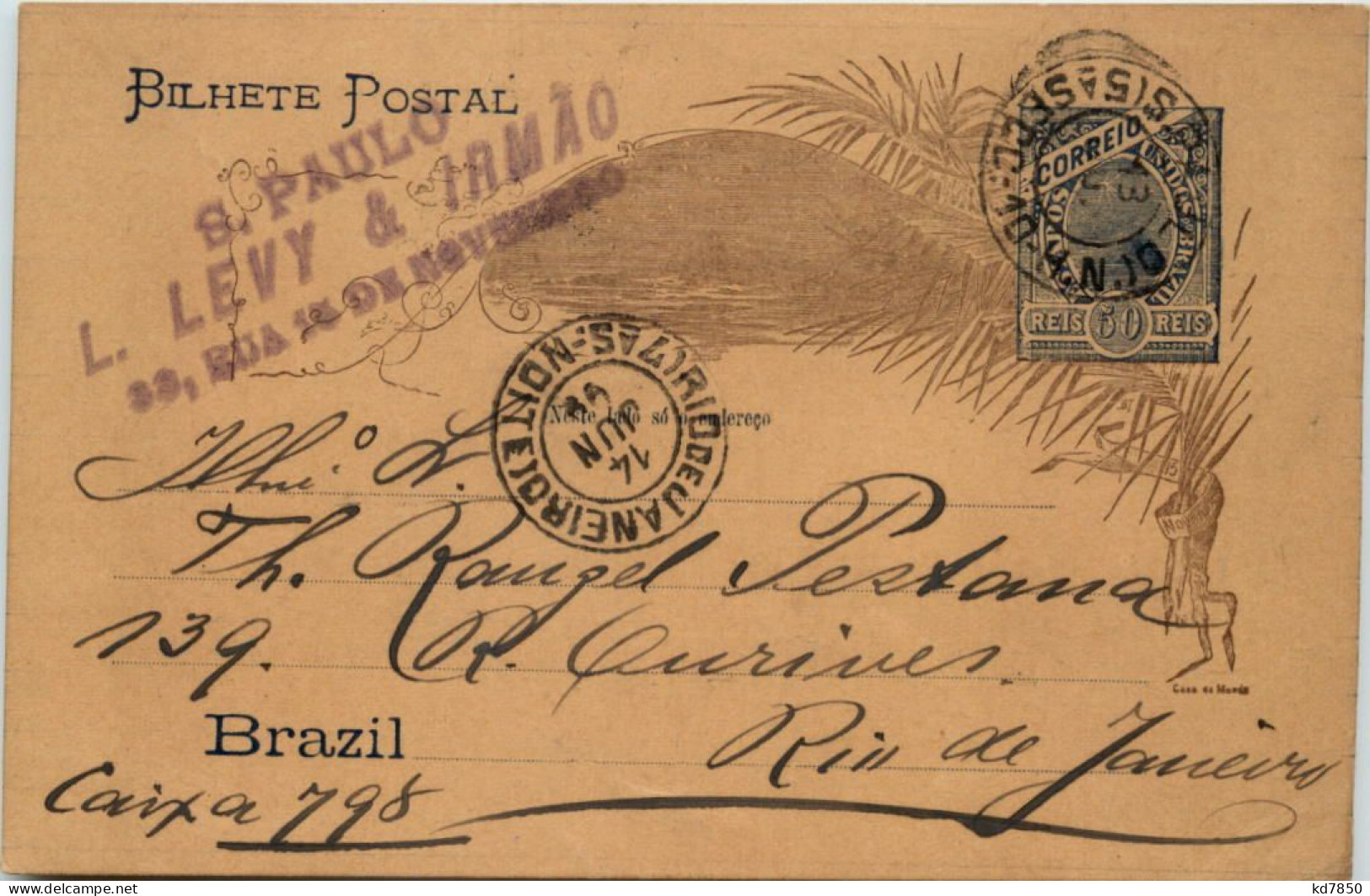Brazil - Ganzsache 1899 - Otros & Sin Clasificación