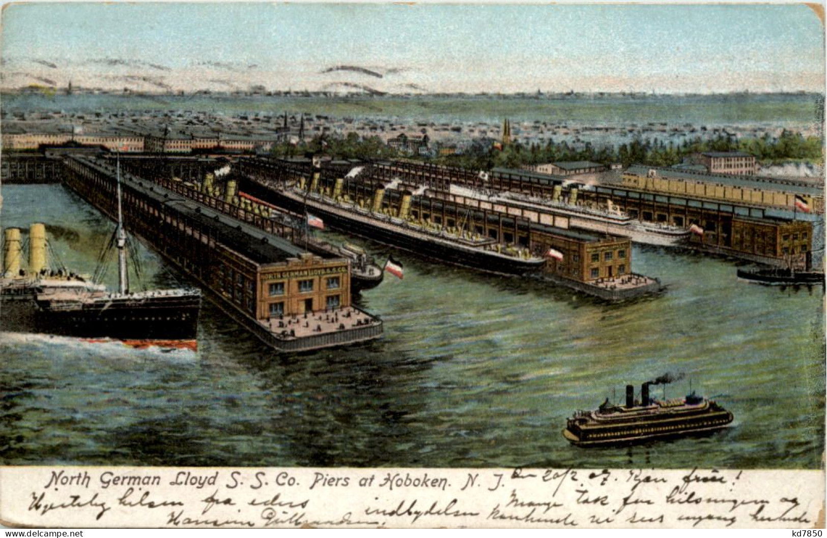 Hoboken - North German Lloyd SS Co Piers - Sonstige & Ohne Zuordnung