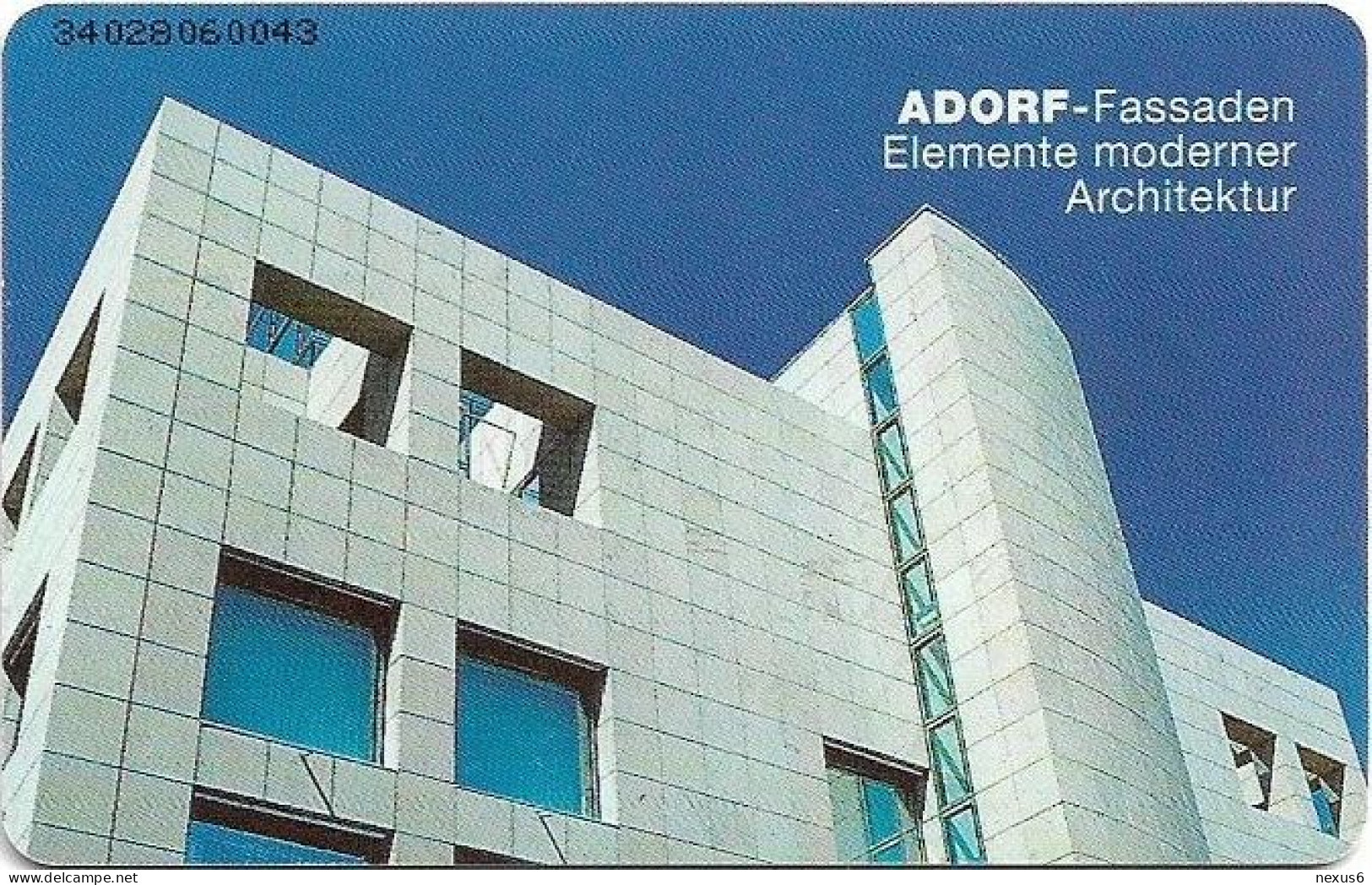 Germany - Adorf - Fassadentechnik - O 0196 - 02.1994, 6DM, 1.000ex, Used - O-Series : Customers Sets