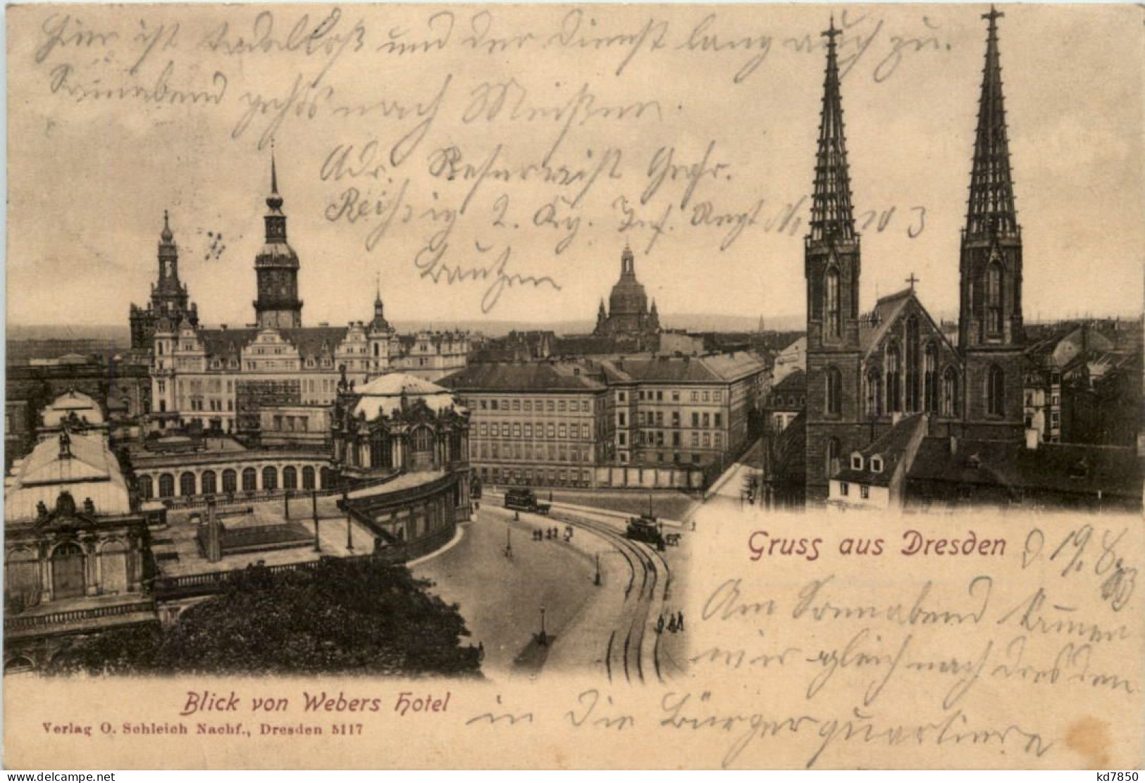 Dresden, Blick Von Webers Hotel, - Dresden