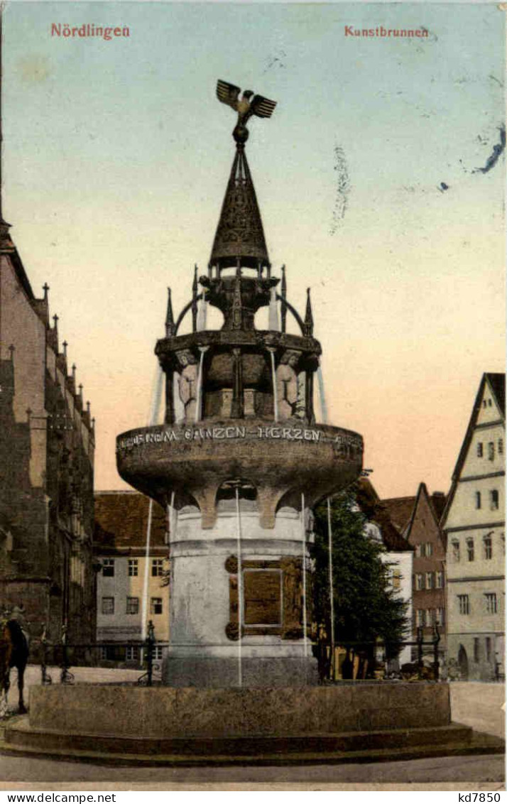 Nördlingen, Kunstbrunnen - Nördlingen