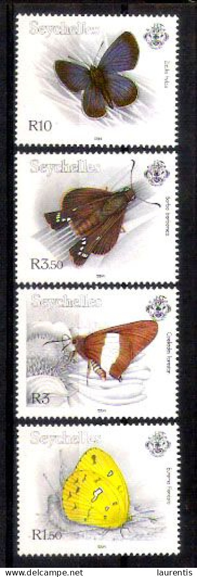 783  Butterflies - Papillons - Seychelles Yv 789-92 MNH - 2,25 (12) - Mariposas