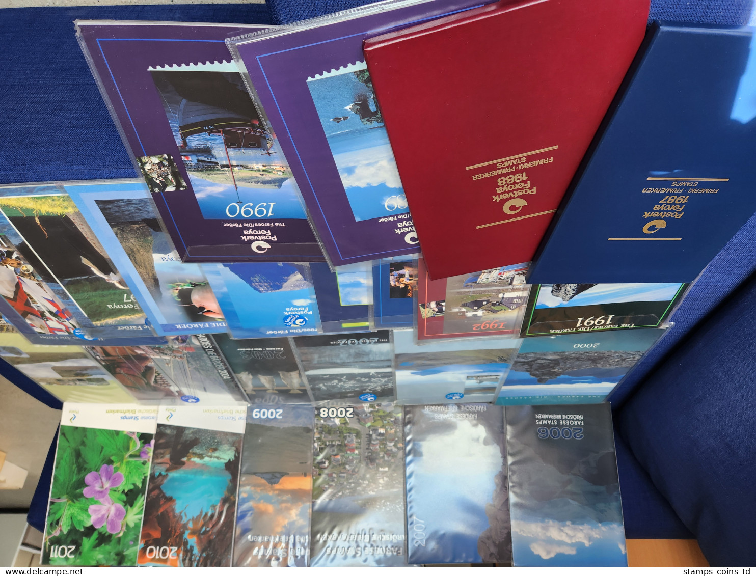 Färöer-Inseln 1987-2011 Sammlung 25 Jahrbücher Kpl. Mit Postfr. Marken - Europe (Other)