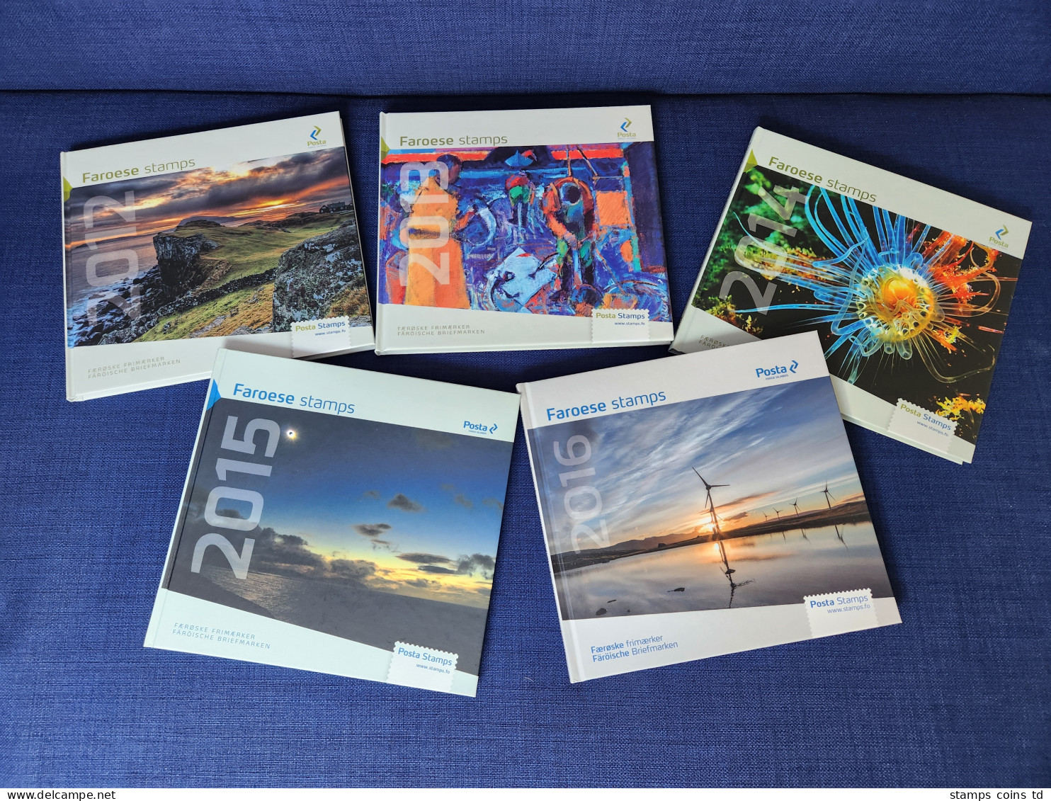 Färöer-Inseln 2012-2016 Sammlung 5 Jahrbücher Kpl. Mit Postfr. Marken - Autres - Europe