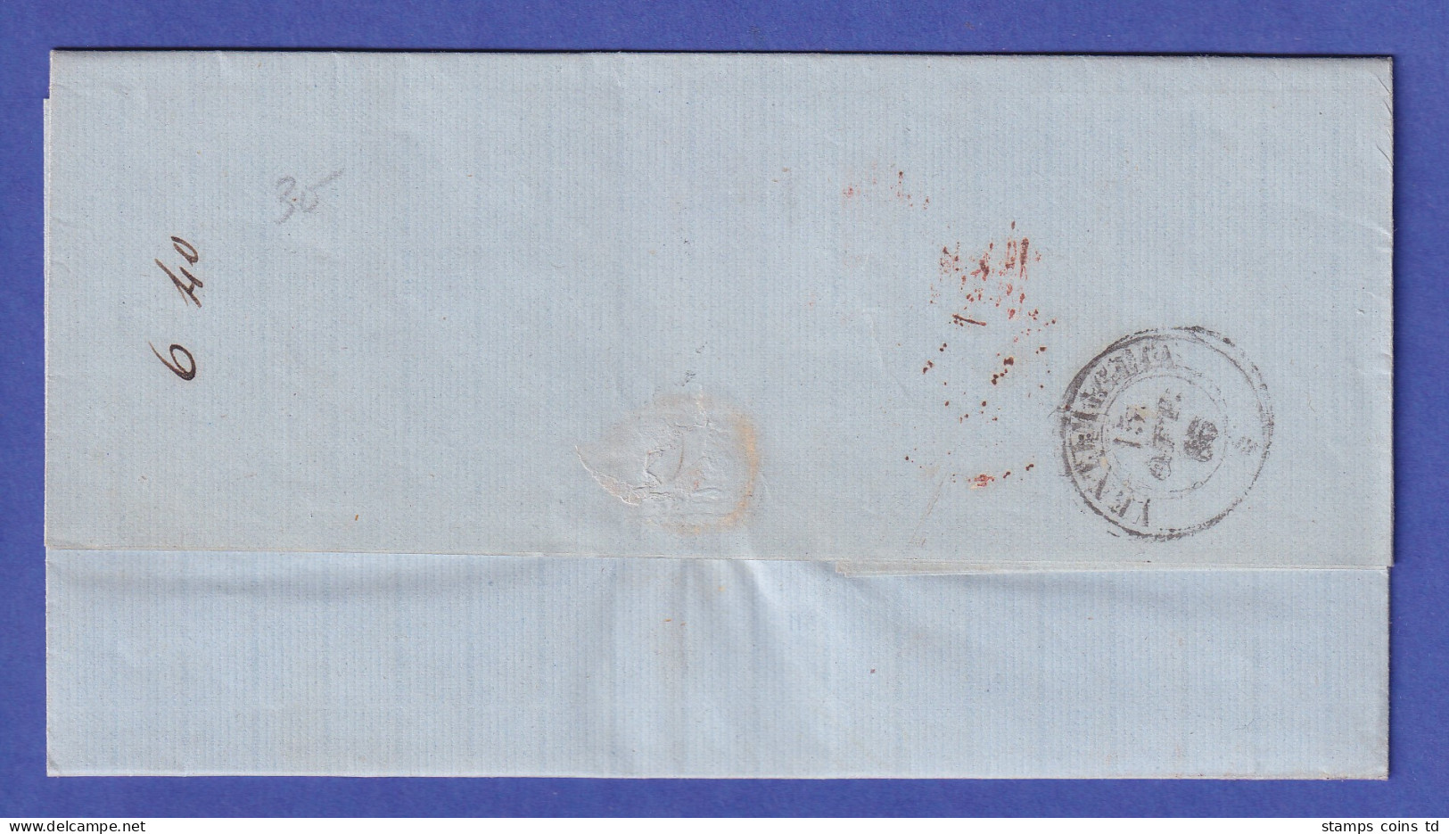 Italien Brief Mit Einkreis-O GENOVA Gelaufen Nach Nizza 1860 - Europe (Other)