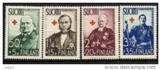 1938 Finland Red Cross Complete Set MNH. - Nuevos