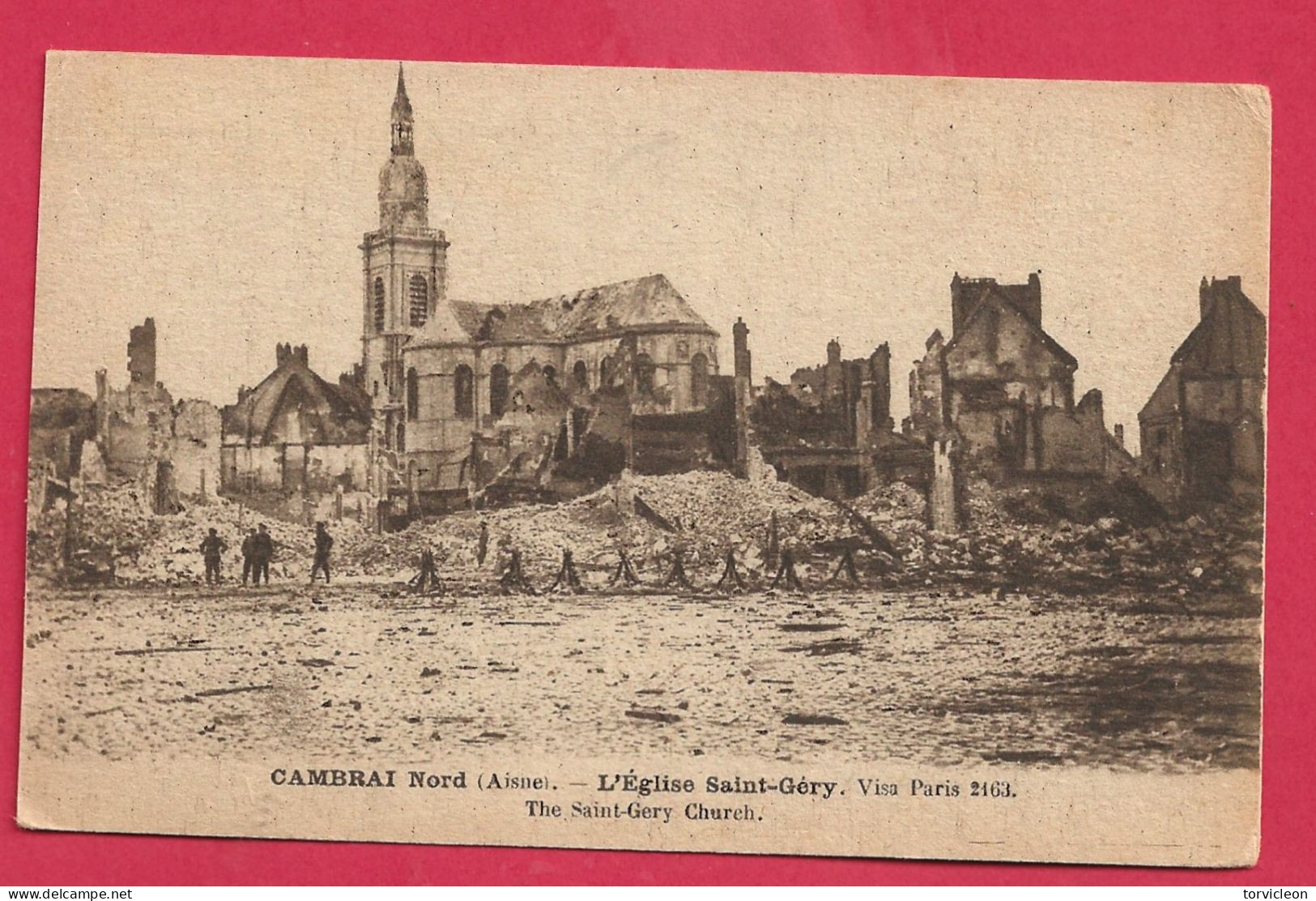C.P. Cambrai =  Ruines  1914-1918    Eglise  Saint-Géry - Cambrai