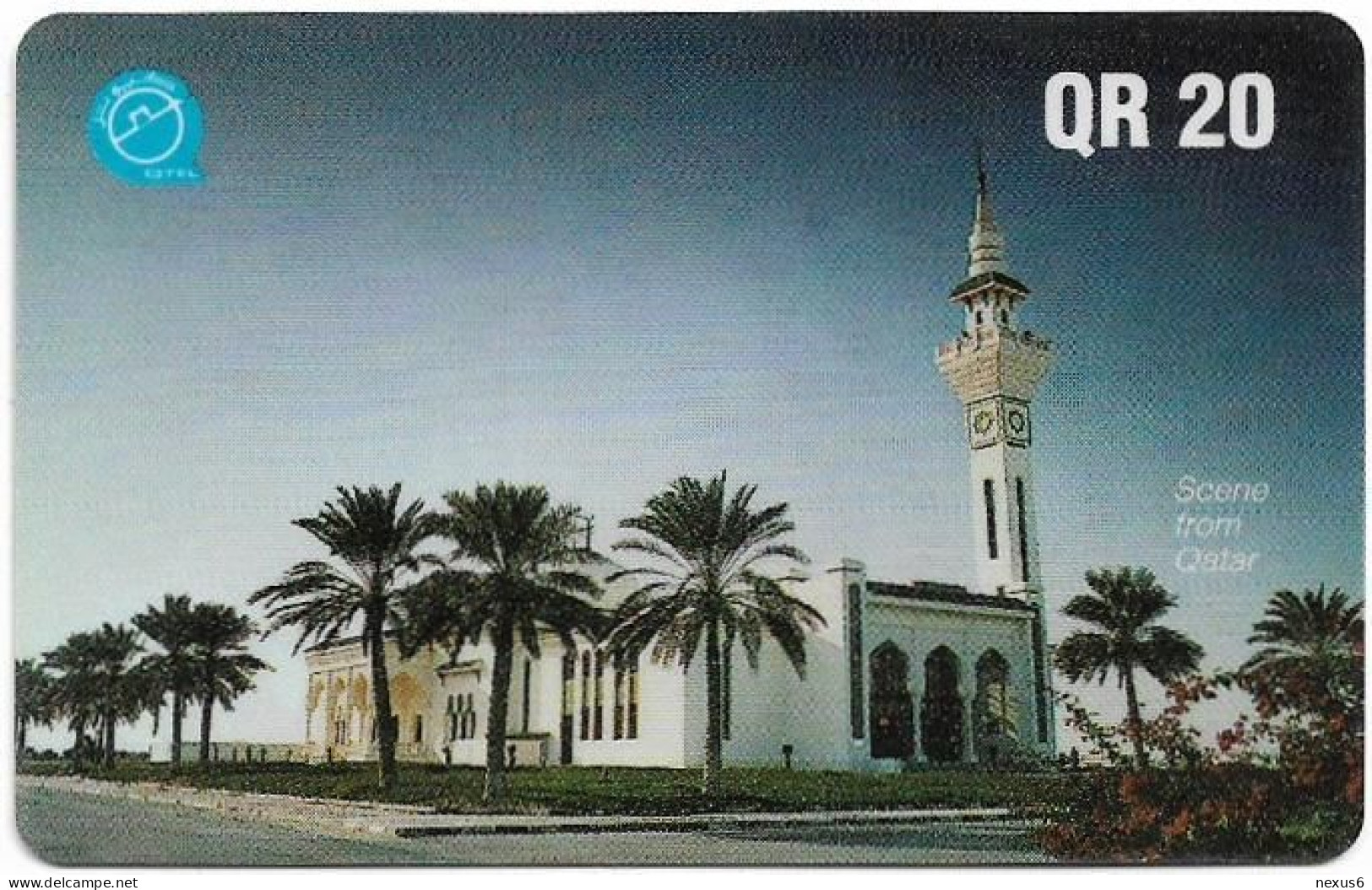 Qatar - Q-Tel - Autelca - Wakrah Mosque - CNN Reuters, 1995, 20QR, Used - Qatar