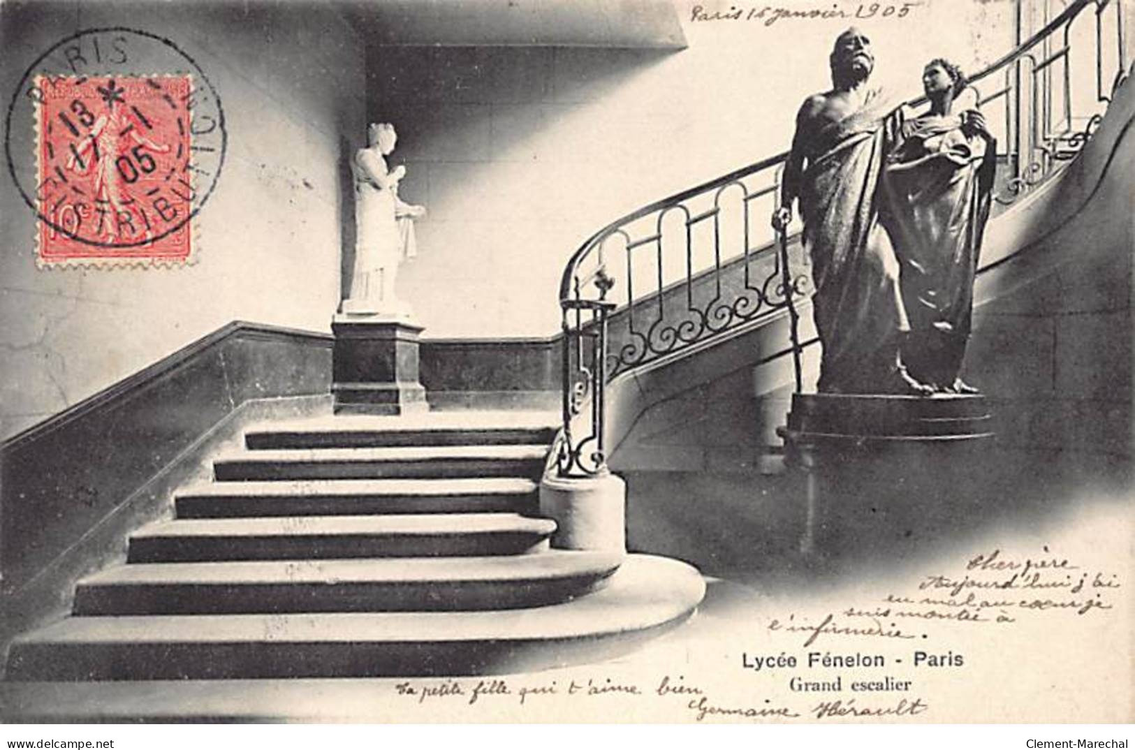 PARIS - Lycée Fénelon - Grand Escalier - Très Bon état - Arrondissement: 06