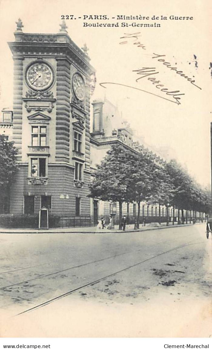 PARIS - Ministère De La Guerre - Boulevard Saint Germain - Très Bon état - District 06