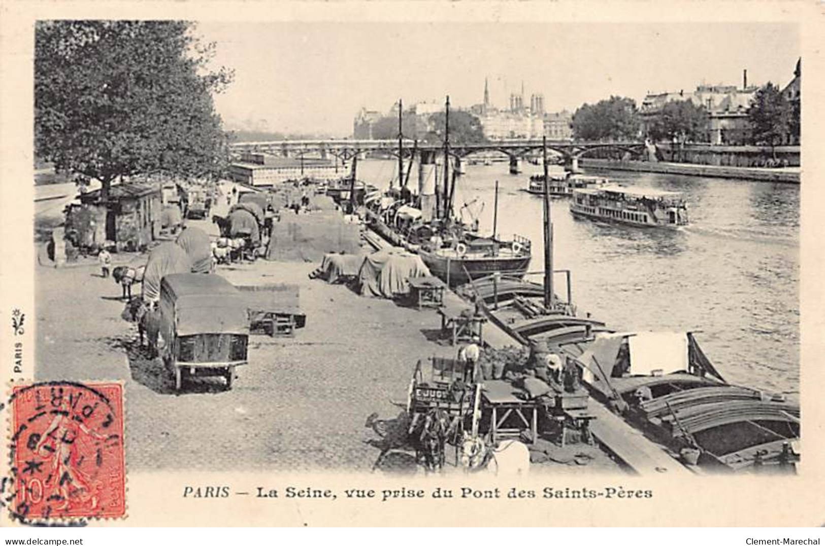 PARIS - La Seine, Vue Prise Du Pont Des Saints Pères - Très Bon état - Distretto: 06