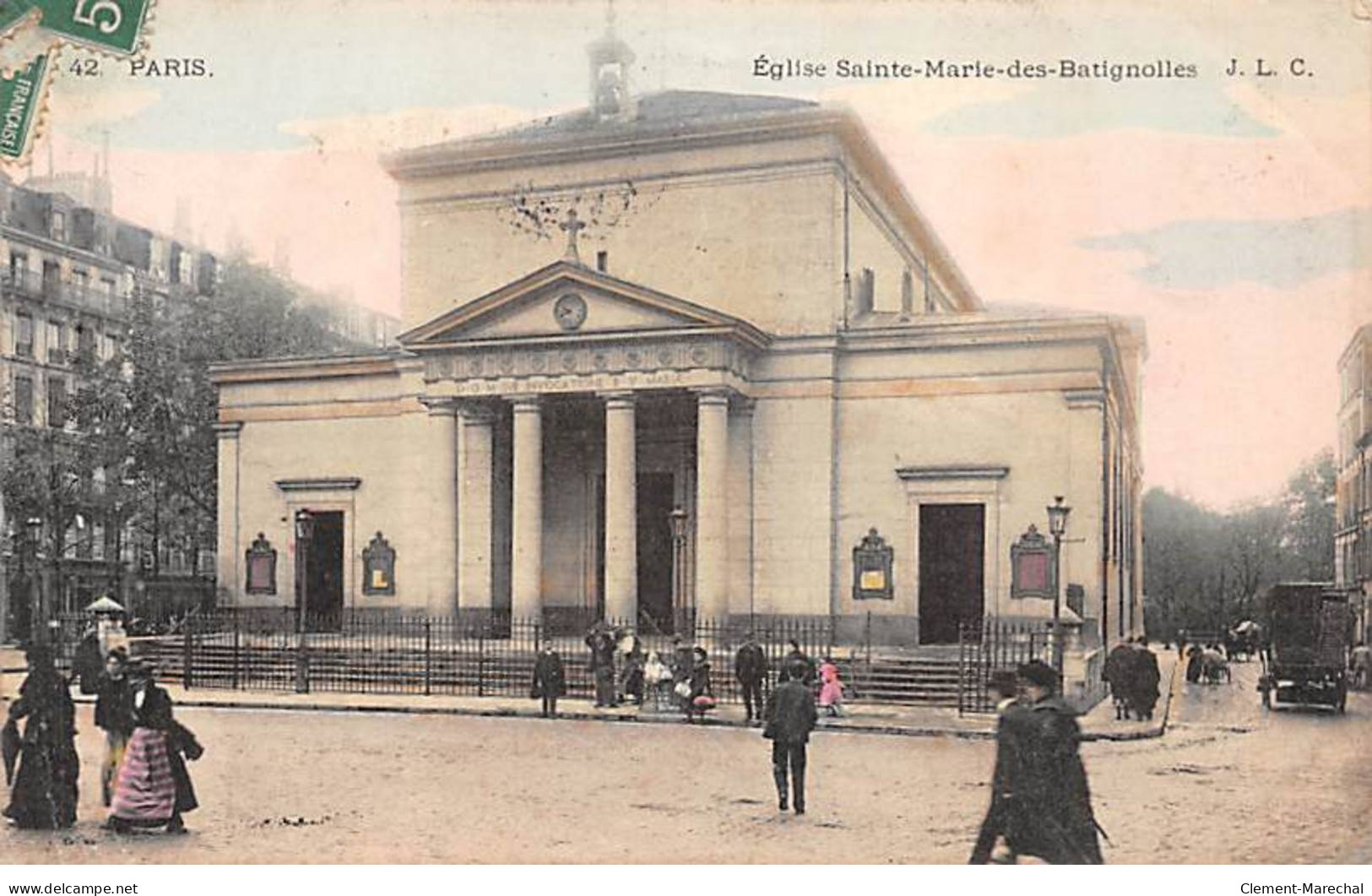 PARIS - Eglise Sainte Marie Des Batignolles - Très Bon état - Distrito: 17