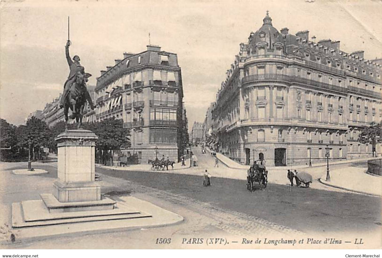 PARIS - Rue De Longchamp Et Place D'Iéna - état - Arrondissement: 16