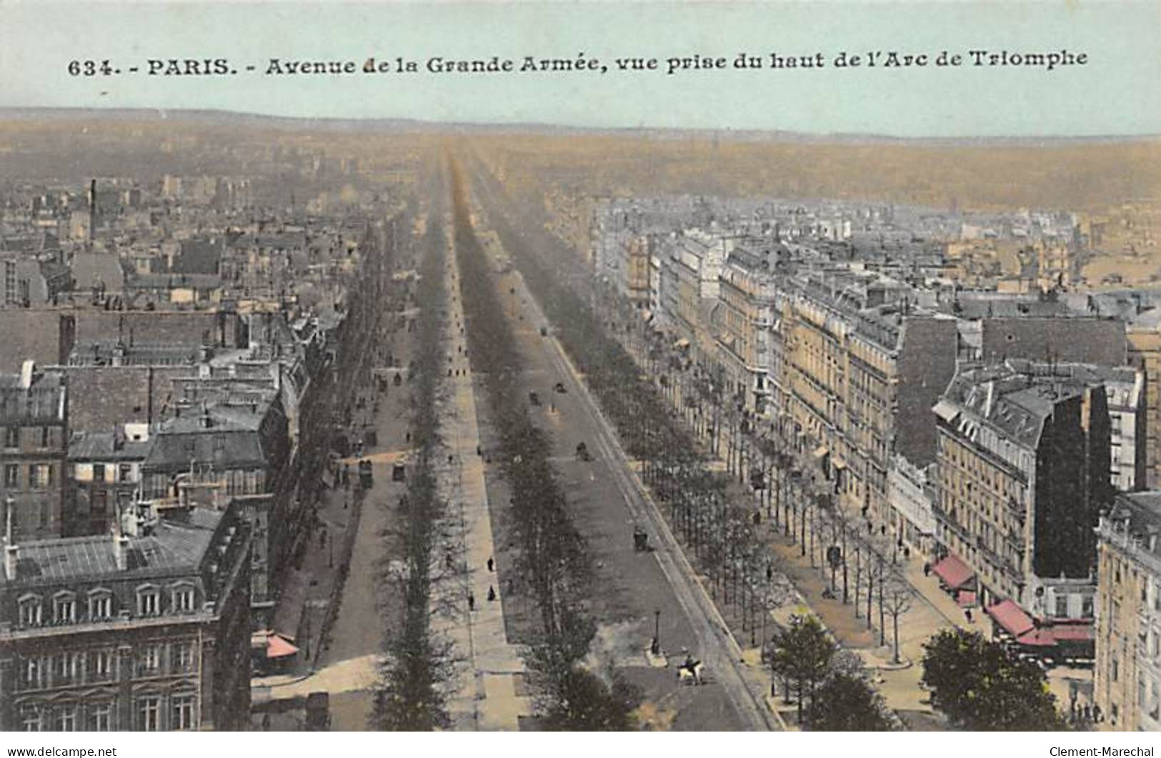 PARIS - Avenue De La Grande Armée, Vue Prise Du Haut De L'Arc De Triomphe - Très Bon état - District 16