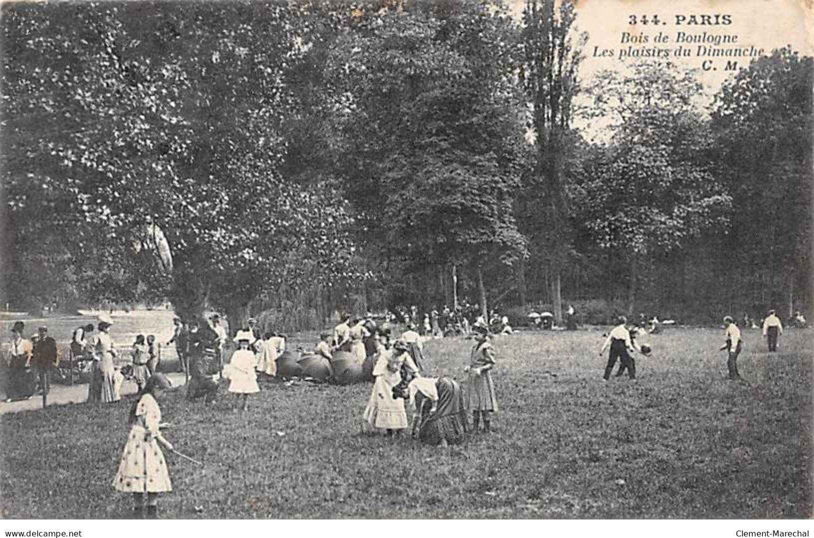 PARIS - Bois De Boulogne - Les Plaisirs Du Dimanche - Très Bon état - District 16