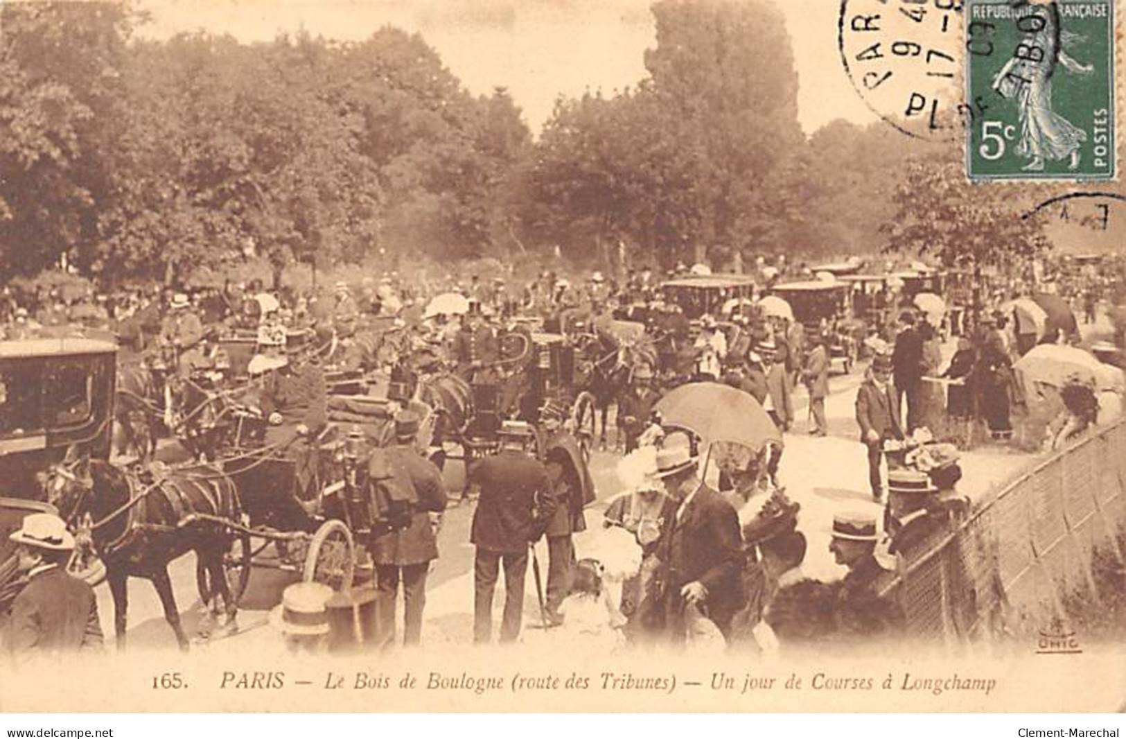 PARIS - Le Bois De Boulogne (route Des Tribunes) - Un Jour De Courses à Longchamp - Très Bon état - Arrondissement: 16