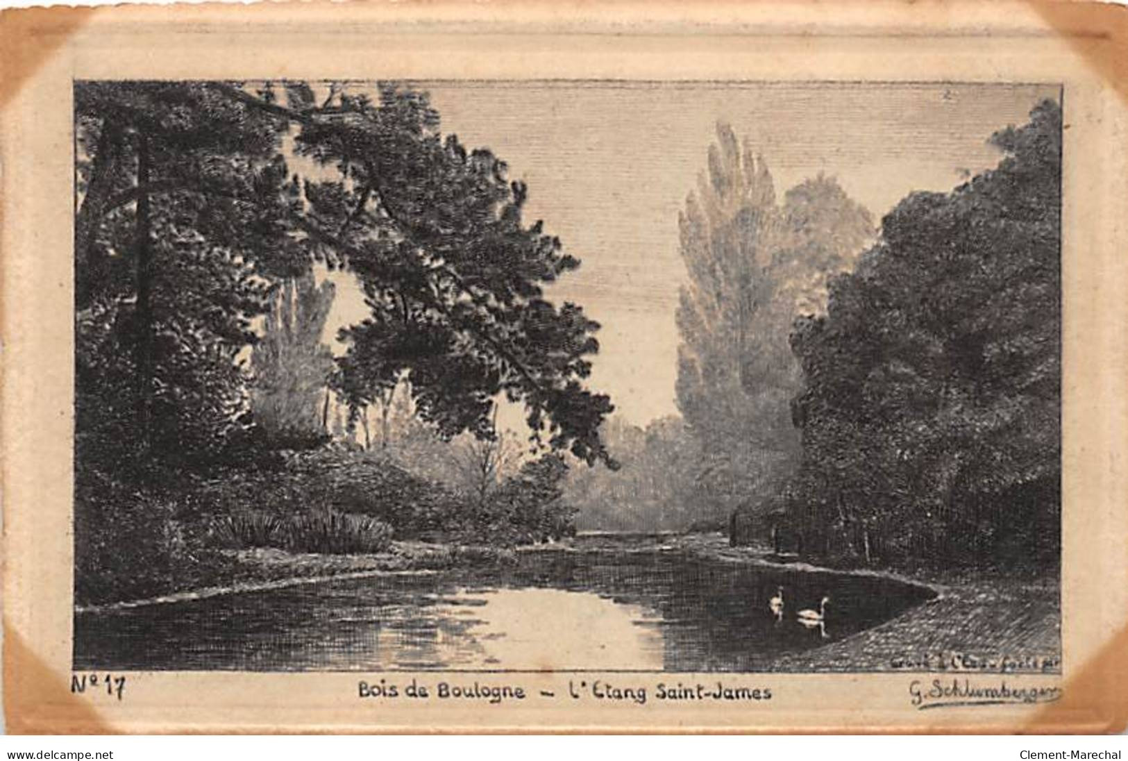 PARIS - Bois De Boulogne - L'Etang Saint James - Très Bon état - District 16