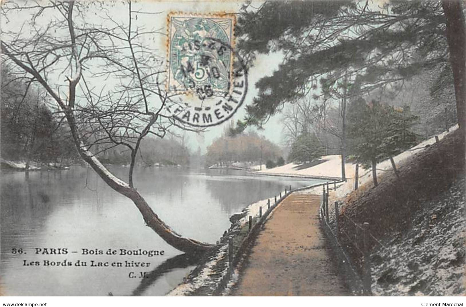 PARIS - Bois De Boulogne - Les Bords Du Lac En Hiver - Très Bon état - District 16