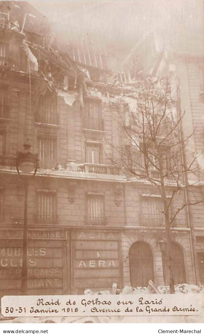 PARIS - Raid De Gothas Sur Paris - Janvier 1918 - Avenue De La Grande Armée - état - Arrondissement: 16