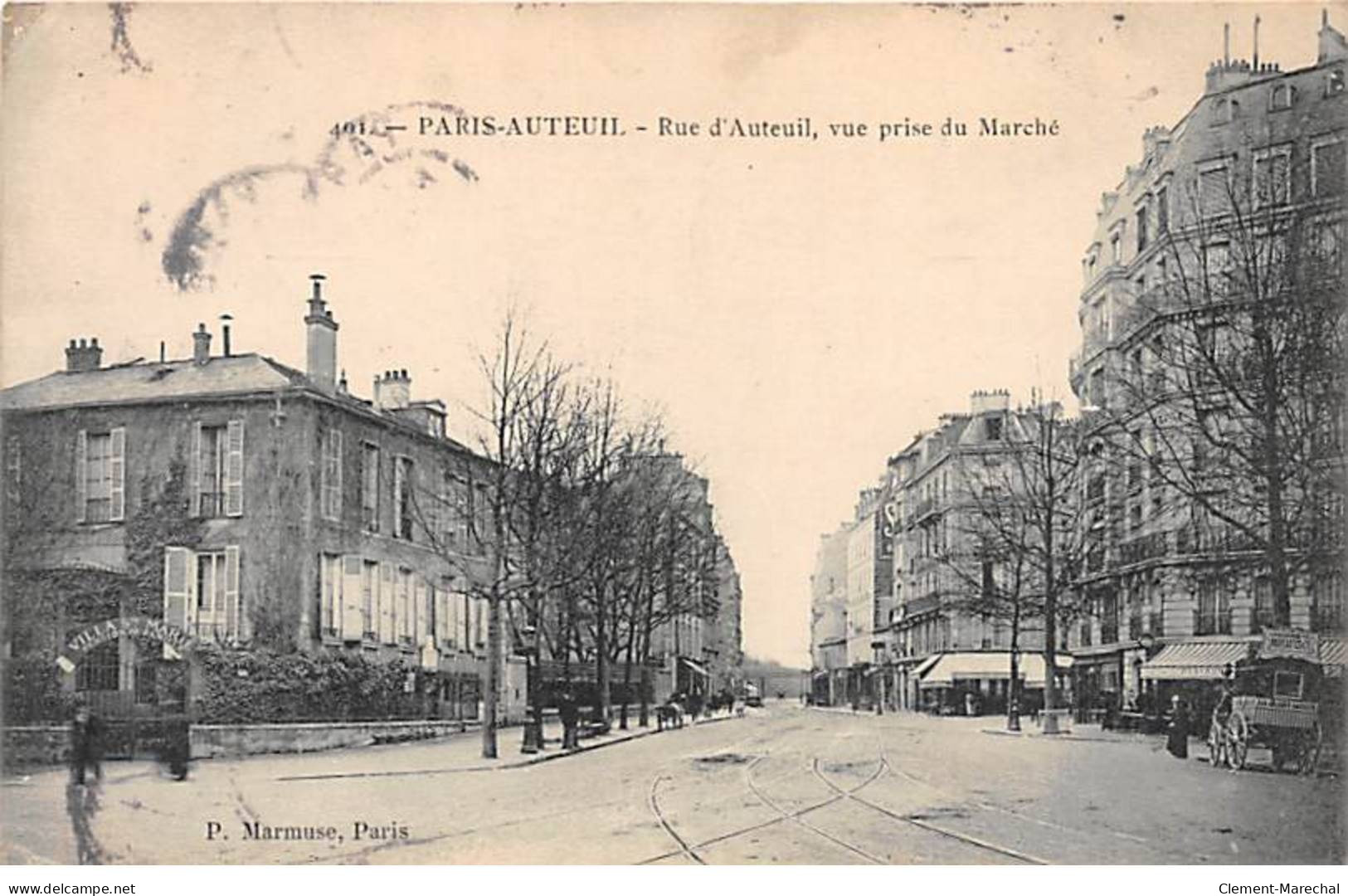 PARIS - Auteuil - Rue D'Auteuil, Vue Prise Du Marché - Très Bon état - Arrondissement: 16