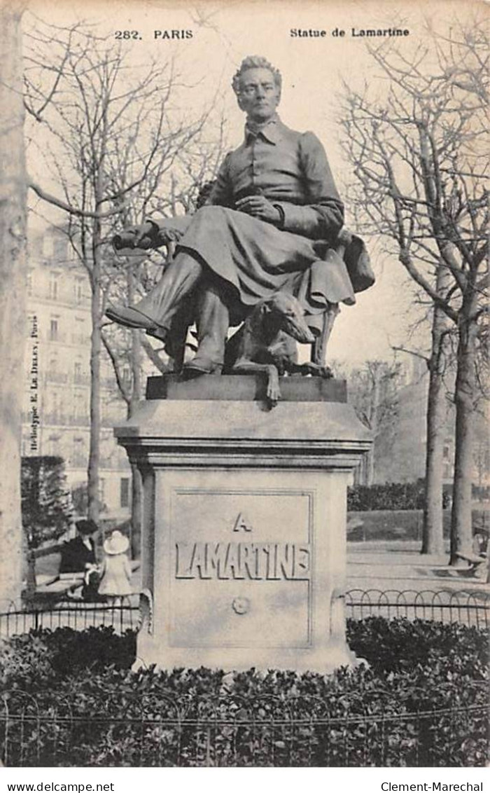 PARIS - Statue De Lamartine - Très Bon état - Arrondissement: 16