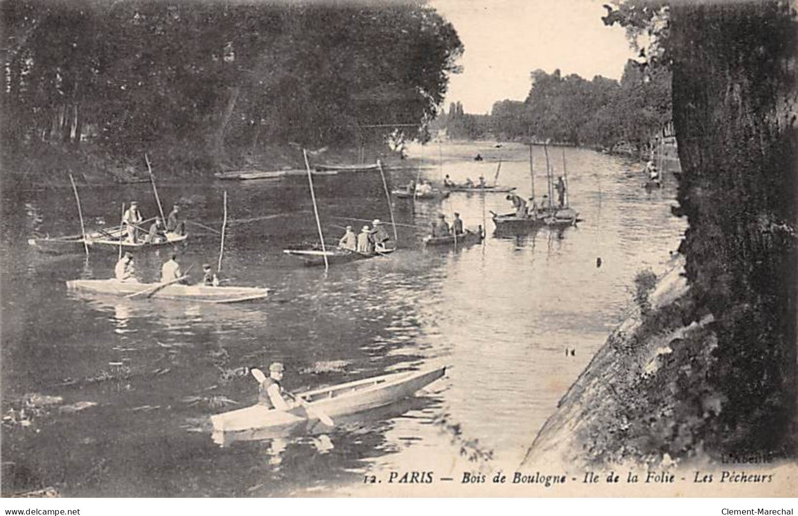 PARIS - Bois De Boulogne - Ile De La Folie - Les Pêcheurs - Très Bon état - Distretto: 16