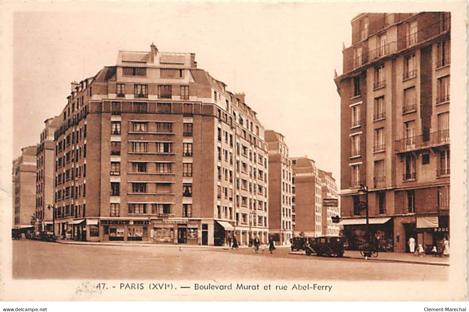 PARIS - Boulevard Murat Et Rue Abel Ferry - état - Arrondissement: 16