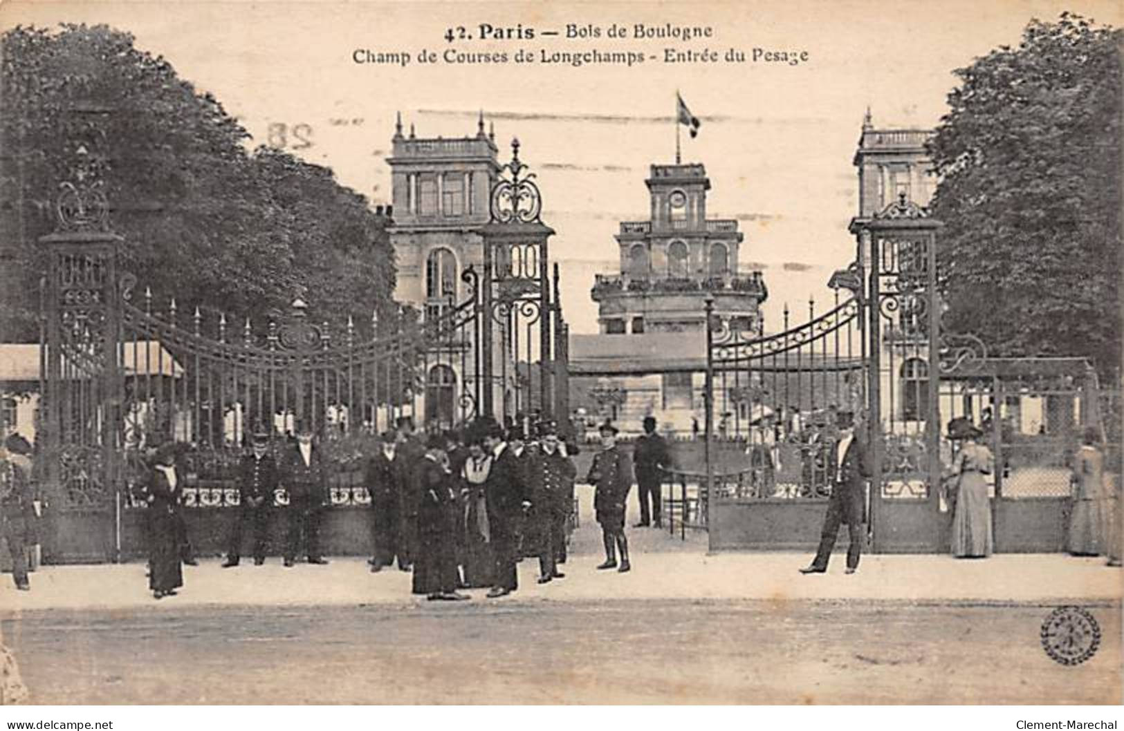 PARIS - Bois De Boulogne - Champ De Courses De Longchamps - Entrée Du Pesage - Très Bon état - Paris (16)