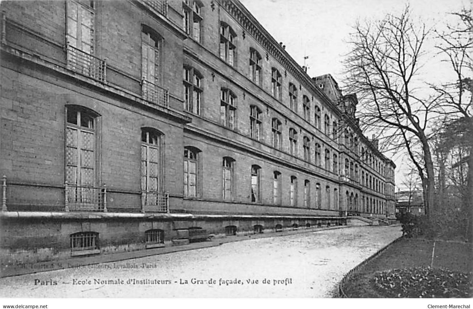 PARIS - Ecole Normale D'Instituteurs - La Grande Façade, Vue De Profil - Très Bon état - District 16