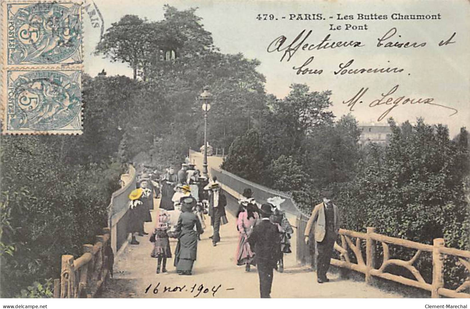 PARIS - Les Buttes Chaumont - Le Pont - Très Bon état - Distrito: 19
