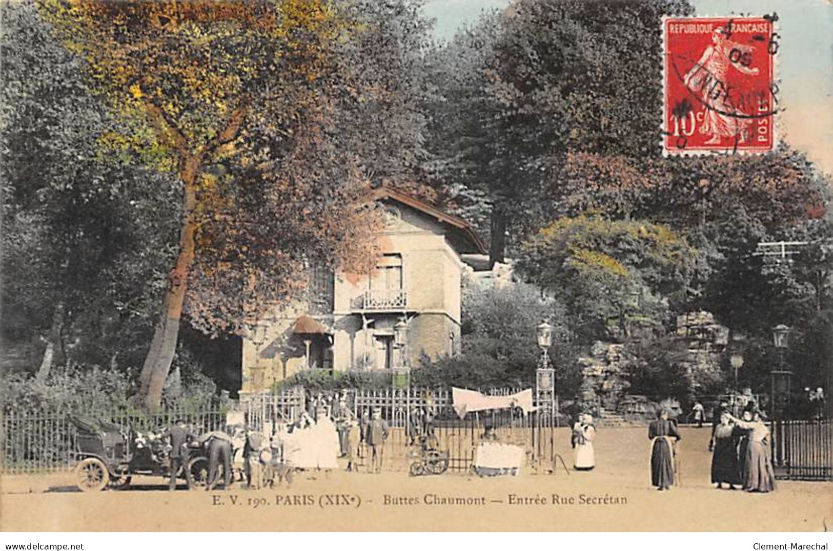 PARIS - Buttes Chaumont - Entrée Rue Secrétan - Très Bon état - Distrito: 19