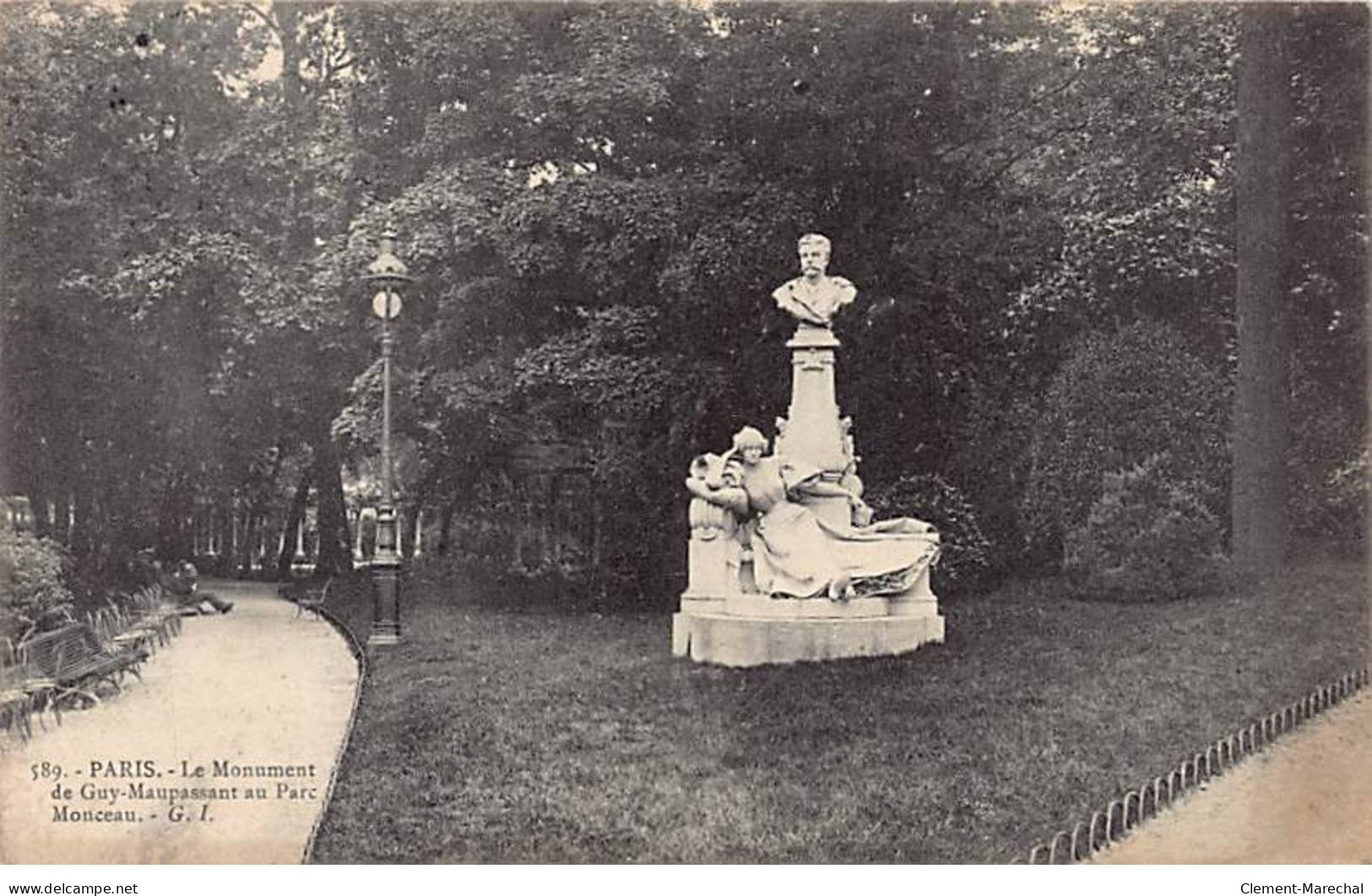 PARIS - Le Monument De Guy Maupassant Au Parc Monceau - Très Bon état - District 08