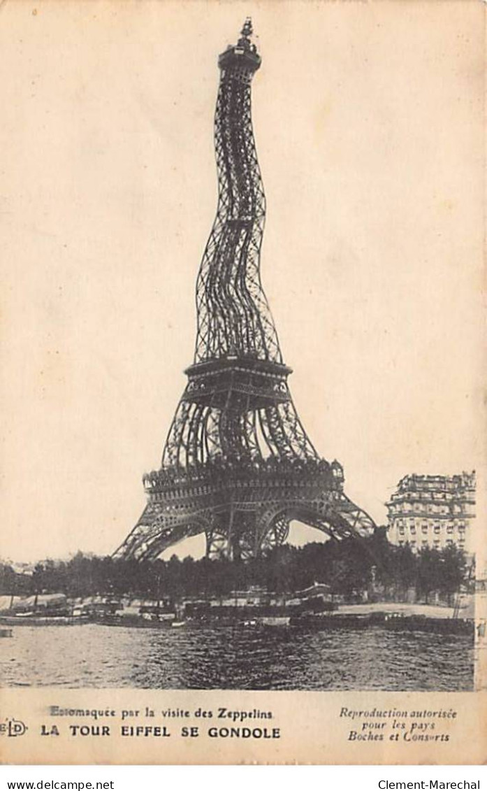 PARIS - La Tour Eiffel Se Gondole - Très Bon état - Arrondissement: 07