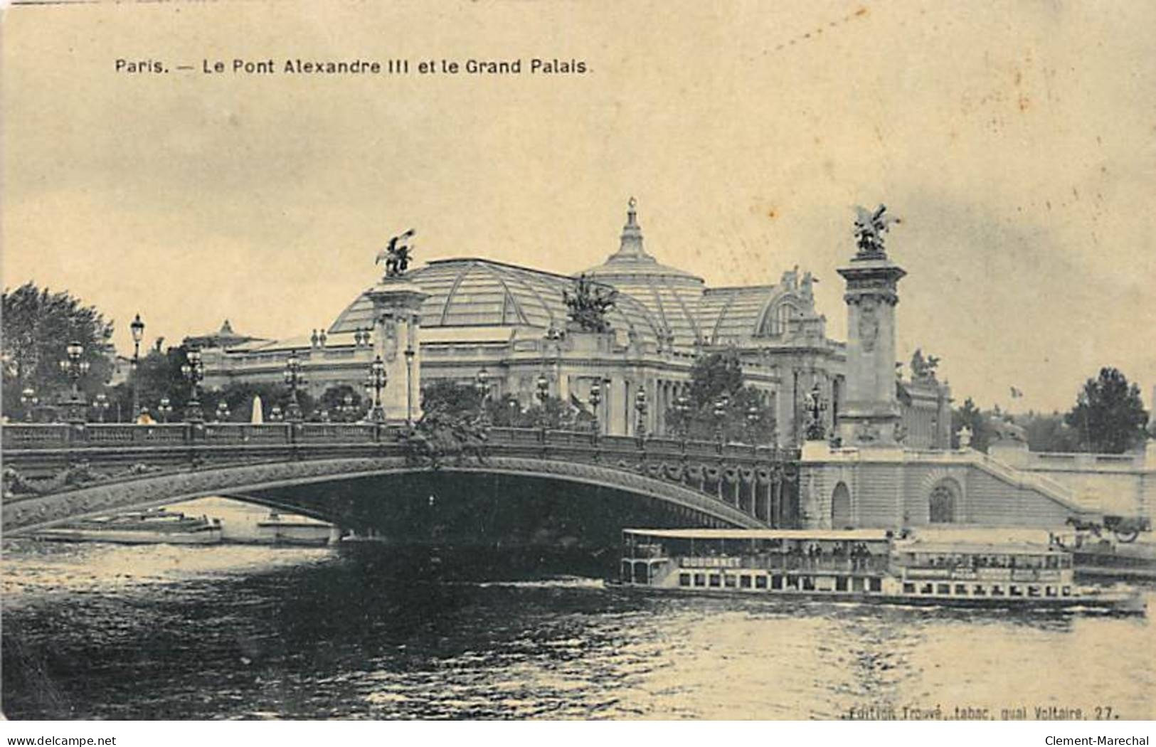 PARIS - Le Pont Alexandre III Et Le Grand Palais - Très Bon état - Arrondissement: 07