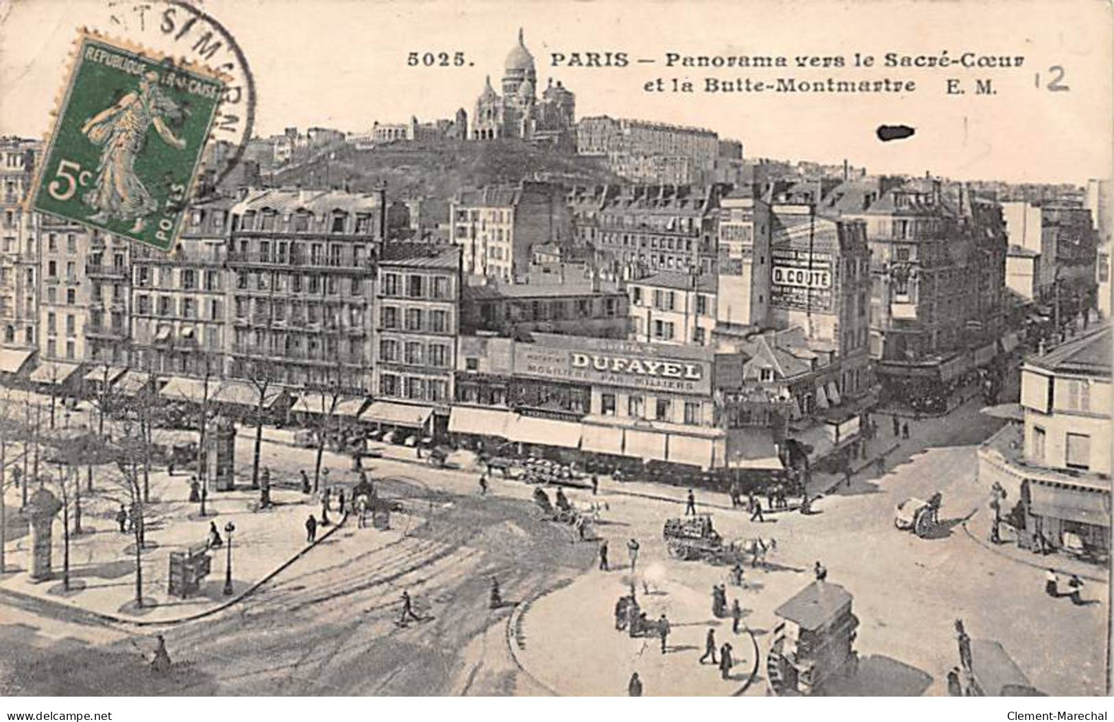 PARIS - Panorama Vers Le Sacré Coeur Et La Butte Montmartre - Très Bon état - Arrondissement: 18