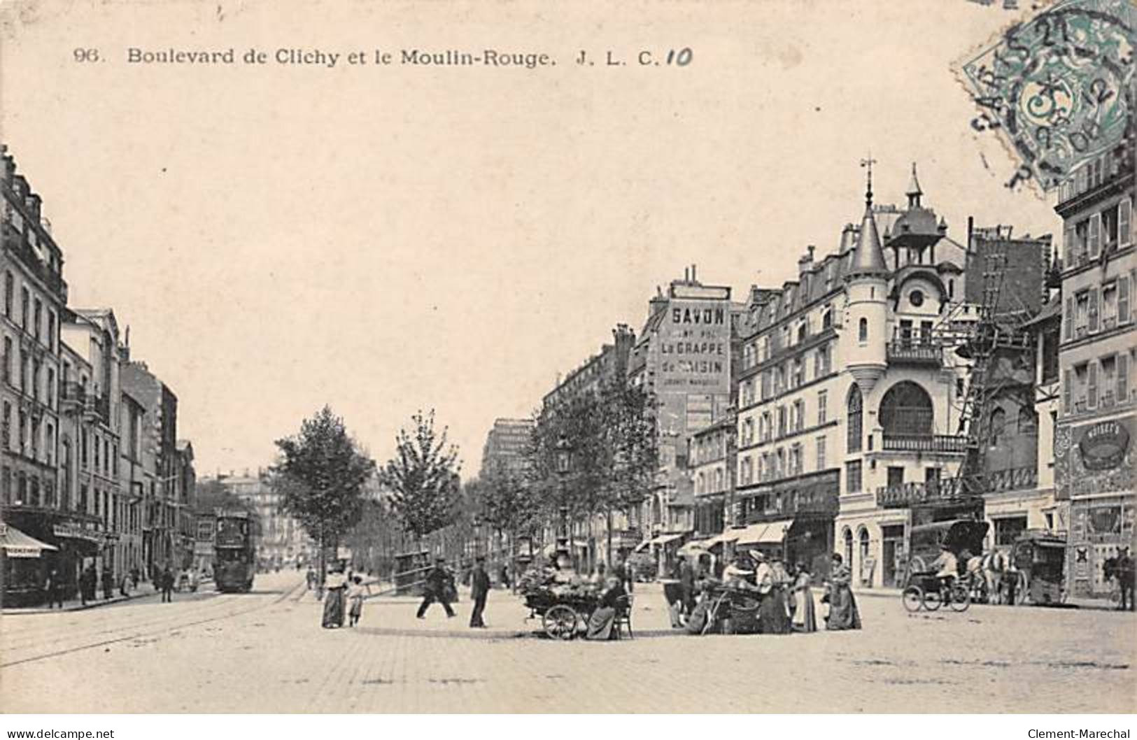 PARIS - Boulevard De Clichy Et Le Moulin Rouge - Très Bon état - Distretto: 18