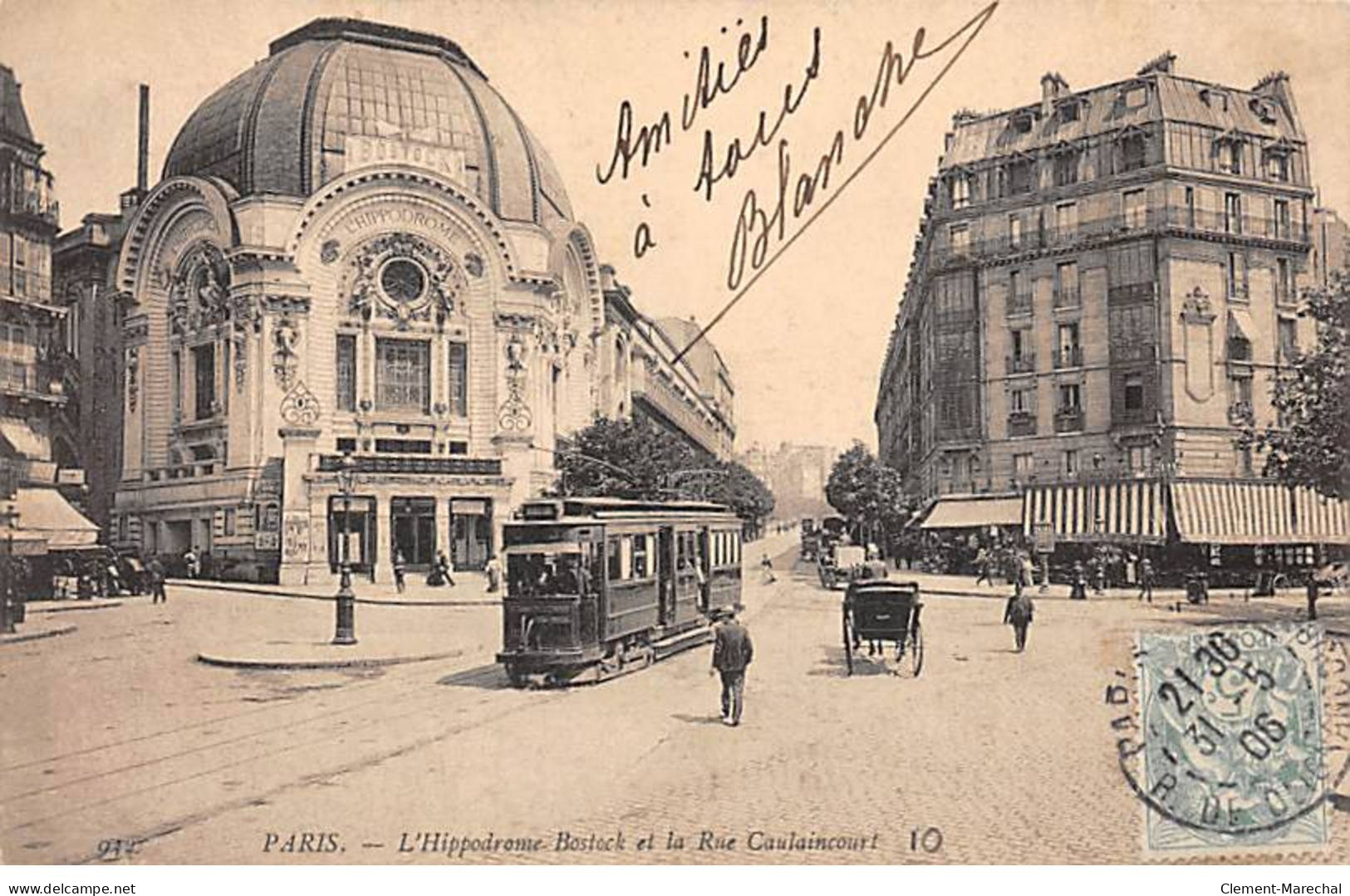 PARIS - L'Hippodrome Bostock Et La Rue Caulaincourt - Très Bon état - District 18